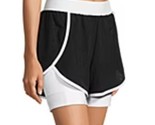 Xersion Women&#39;s Black &amp; White Workout Running Layered Shorts SZ Medium S... - £8.97 GBP