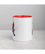 New Coffee Tea Mug Color Inside Colorful Bird 11 oz Dishwasher Microwave... - £10.72 GBP