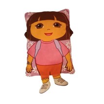 Nickelodeon 2013 Dora the Explorer Rare 24&quot;x12&quot; Pillow Stuffed Plush Toy Doll - £18.43 GBP