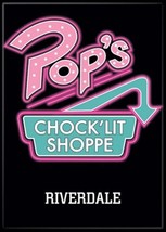 Riverdale TV Series Pop&#39;s Chock&#39;lit Shoppe Black Logo Refrigerator Magnet Archie - £3.18 GBP