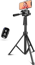 Aureday 67&quot; Phone Tripod&amp;Camera Stand, Selfie Stick Tripod With Remote And Phone - £31.96 GBP