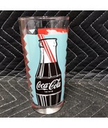 Rare Coca-Cola Drinking Glass w/Different Coke Logos, Bottle, Bottle Cap... - £5.03 GBP