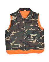 Sports Afield Camouflage Hunting Vest Mens L Reversible Orange Safety In... - £22.60 GBP