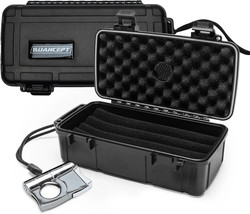 Nuancept Travel Cigar Humidor Medium Black, holds 10 cigars - new in box - $392.38 MXN