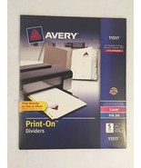 Avery 11511 Customizable Print-On Dividers - 5 - Print-on - 8.50&quot; Divide... - £5.45 GBP