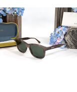 Gucci Mens Havana Brown Logo Acrylic Metal Sunglasses NWT GG0824S - $396.72 CAD