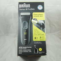 BRAUN Series 3 MicroComb Men&#39;s Shaver w/ Clean &amp; Charge Station 3050CC Brand New - £63.94 GBP