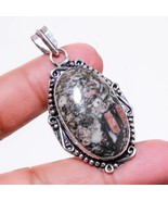 Black Fossil Coral Oval Shape Gemstone Handmade Pendant Jewelry 2.10&quot; SA... - £3.90 GBP
