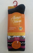 Femmes Alway Chaud Nordique Noir Fuchsia Gris Thermique Chaussettes Par - $15.97