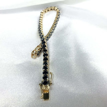 Trendy Style Solid Black Moissanite Bracelet - £764.25 GBP+