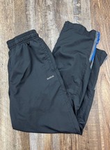 Childrens Reebok Black Elastic Waist Track Sweatpants Size Medium 10-12 - £7.31 GBP