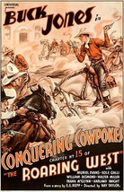 The Roaring West - The Conquering Cowpokes - 1935 - Movie Poster Magnet - $11.99