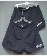 &quot;Lot of 2&quot; ARMY Physical Fitness Lined Nylon Athletic Shorts Trunks L Re... - £11.78 GBP