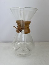 Vintage Chemex Pyrex Large Large 11 1/4” Green Stamp Embossed Carafe USA - $79.19