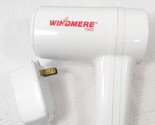 Vintage Windmere 1500 Watt Hair Dryer Micro Turbo Travel mini white red ... - $35.00