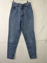 Jordache Denim Jeans Womens Sz 7 / 8 Cotton Blue Zipper Leg - £8.52 GBP