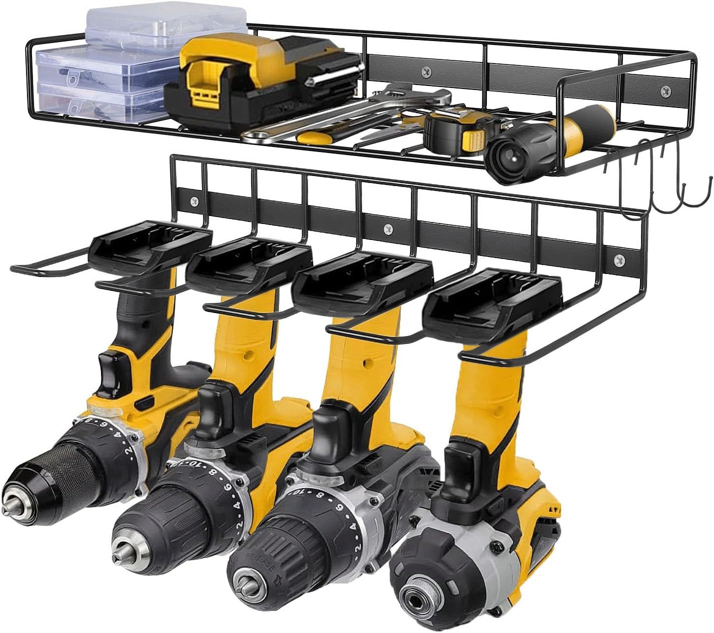 Heavy Duty Floating Power Tool Organizers, Metal Holder Wall Mount, 2 Pack - $33.99