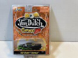1959 Chevy Impala Von Dutch Garage Diecast Model Car 1/64 Scale, By Jada - $11.88