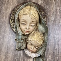 Vintage Madonna And Child Jesus Italy Wall Plaque - £20.17 GBP