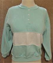 Young Sensations Henley button-neck Sweatshirt Sz M - £3.99 GBP