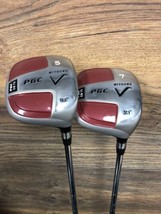 USED RH Men&#39;s PGC MiYoung #5 &amp; #7 Fairway Wood Set Regular Flex Steel 59... - $195.95