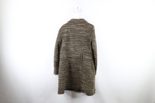 Soia & Kyo Womens Size XL Wool Blend Tweed Asymmetrical Zip Winter Jacket Brown Item image 9