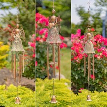 Hanging Antique Copper Angel Wind Chimes in 3 Styles (Angelica) - $54.95+