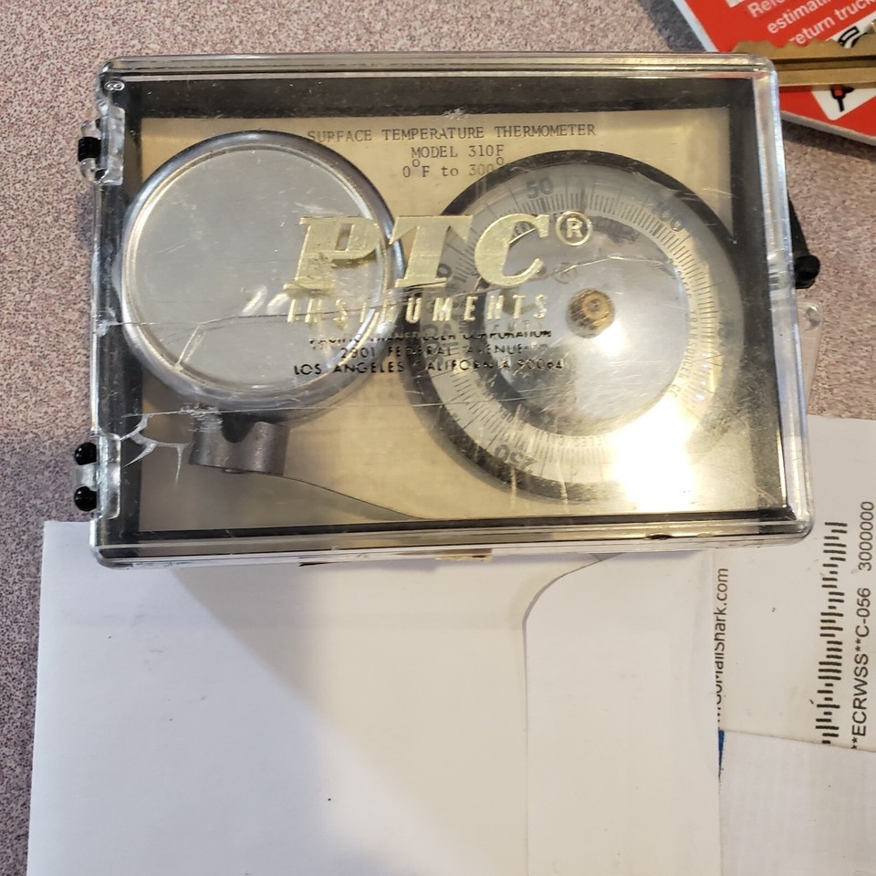 NEW Old Stock PTC Instruments 310F Surface Temperature Thermometer 0°-30... - $37.99