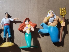 LOT of 4 Vintage 1990&#39;s Disney The Little Mermaid Action Figures (t260.3) - £11.35 GBP