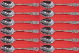Rose by Stieff Sterling Silver Teaspoon Set 12 pieces 5 7/8" - $1,108.56 CAD
