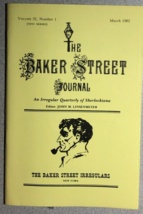 The Baker Street Journal V. 32 #1 March 1982 Vintage Sherlock Holmes Fanzine - £11.86 GBP