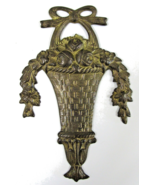 Antique French Bronze Doré Urn with Garland Ornamentation 9.5&quot; Tall - $68.31