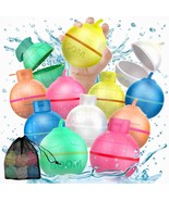 12pcs Reusable Water Balloons for Kids - Silicone Balloon with Magnetic ... - £13.24 GBP