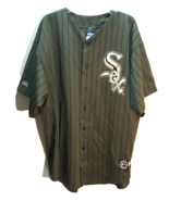 Chicago White Sox MLB Vintage 90s Dark Army Olive Green Pinstripe Jersey... - £105.43 GBP