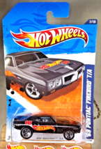 2011 Hot Wheels #157 Hw Racing 7/10 &#39;69 Pontiac Firebird T/A Black w/5Sp-Variant - $11.50