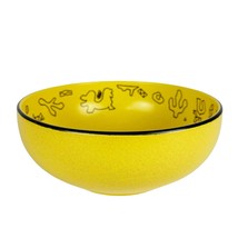 MIKASA Fashion Plate Tribal CP002 Congo Pattern Yellow Large 8.5" Serving Bowl - $64.35