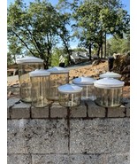 Lot of 7 - FoodSaver Snail Vacuum Seal Canister Tinted W/Lids 120/80/50x... - $131.88 CAD