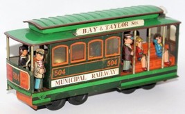 Vintage Tin Friction MUNICIPAL RAILWAY 504 Powell Mason Bay Taylor Made ... - £27.91 GBP