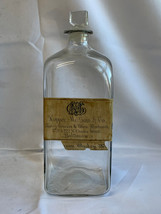 Antique Hopper McGaw &amp; Co Hand Blown Whiskey Decanter Baltimore MD Glass... - $494.95