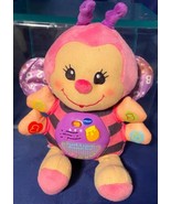 Vtech Touch &amp; Learn Musical Bee Pink Baby Toy Stuffed Animal 9&quot; Works Se... - $25.35 CAD