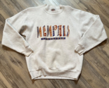Vtg 1990s Memphis Tennessee Spell Out Graphic Gray Sweatshirt Size Mediu... - $19.24