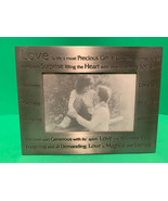 NWOT - LOVE is.... Pewter-Finish 4&quot; x 6&quot; Decorative Metal Picture Frame - £6.26 GBP