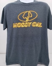 Mossy Oak Men&#39;s Gray Logo T-Shirt Size L - £16.64 GBP