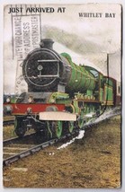 United Kingdom UK England Postcard Whitley Bay Train Fold Out Photos Valentine - £5.82 GBP