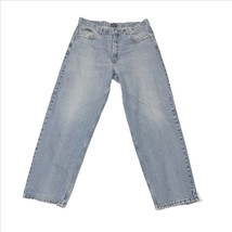 Tommy Jeans Tommy Hilfiger Blue Jeans US 38x32 Distressed Frayed Spots - £15.85 GBP
