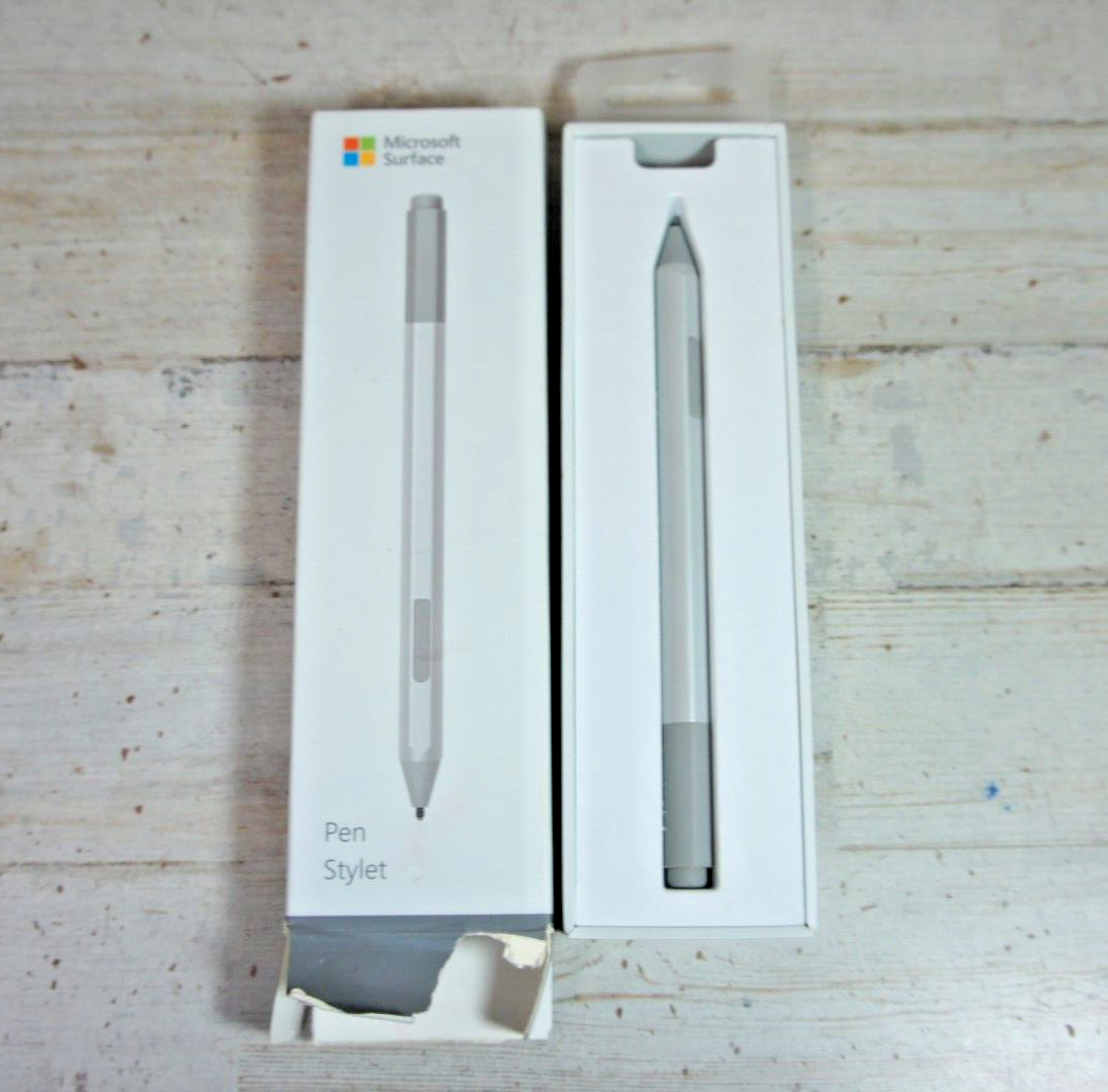 Microsoft Surface Pen Stylus 1776 Silver *BAD TIP* *PARTS/REPAIR ONLY* - $9.44