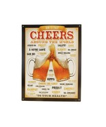 &quot;How To Toast&quot; Metal Poster, Cheers Around The World, Man Cave/Bar Decor... - $185.97 MXN