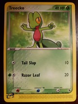 Treecko 76/109 EX Ruby &amp; Sapphire Common Non Holo Pokemon Card NM - £2.58 GBP
