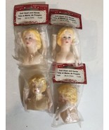 Doll Heads And Arms Lot Of 4 ODS2 - £7.87 GBP