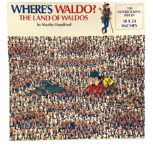 Where's Waldo? The Land Of Waldos 550 pc Puzzle Handford 18"x24" Vintage 1990 - $26.99